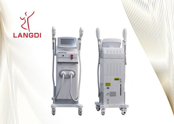 Dispositivo di depilazione di Handpiece Ipl di bianco due per ringiovanimento della pelle