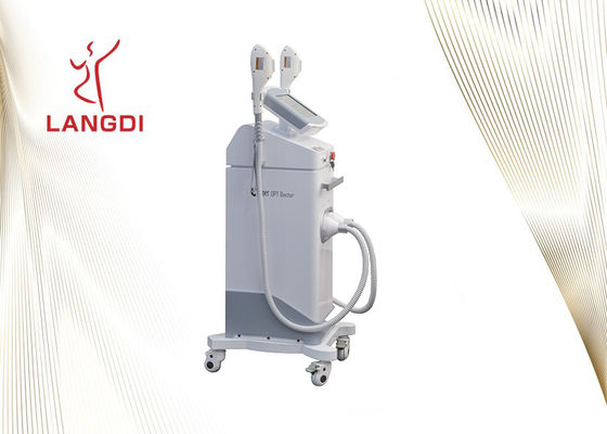 Dispositivo di depilazione di Handpiece Ipl di bianco due per ringiovanimento della pelle